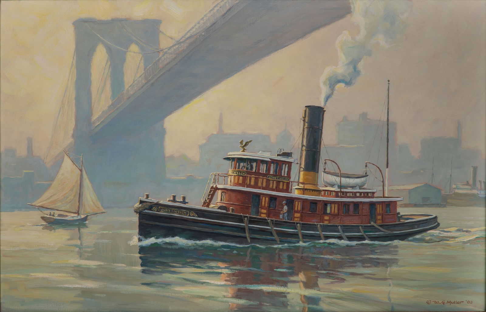 William G. Muller (American, b.1937) 'John T. Welch' Oil on Canvas (1 of 7)