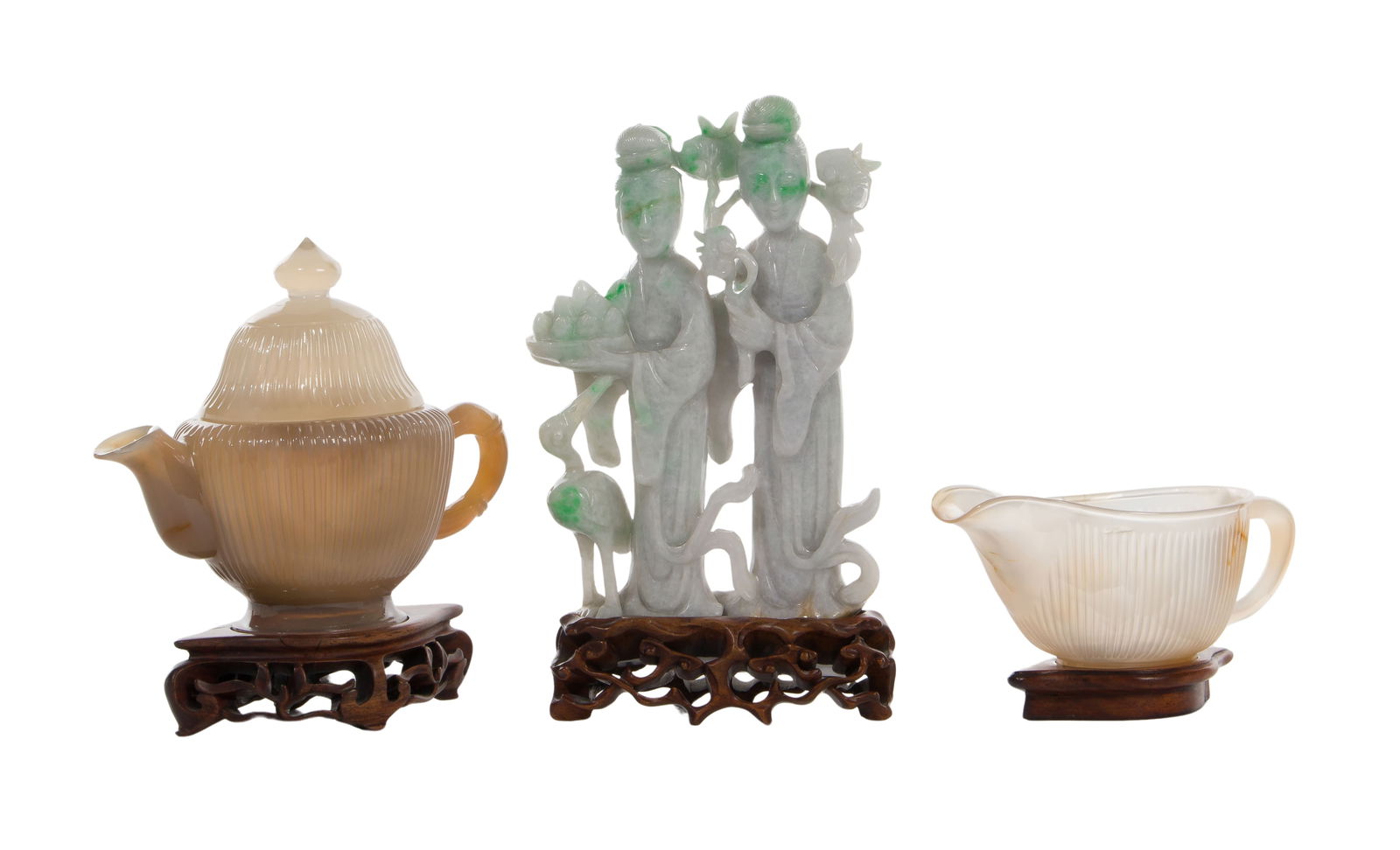 Asian Carved Stone Decorative Assortment (1 of 2)