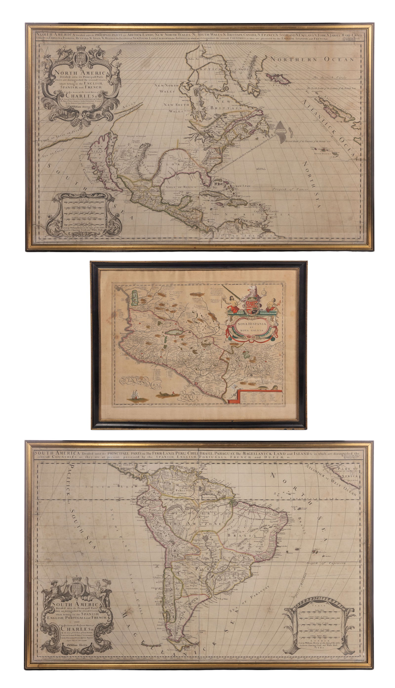 William Berry (British, 1639-1718) America Maps (1 of 18)