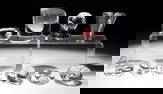 Steuben Hand Cooler and Paperweight Assortment