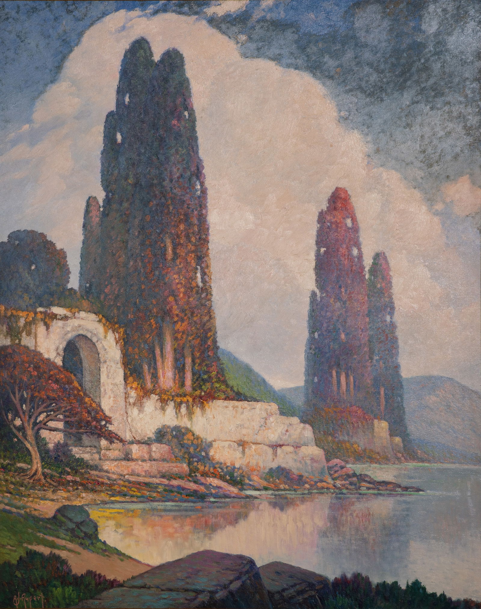 Adam John Rupert (American, 1853-1934) Oil on Board (1 of 6)