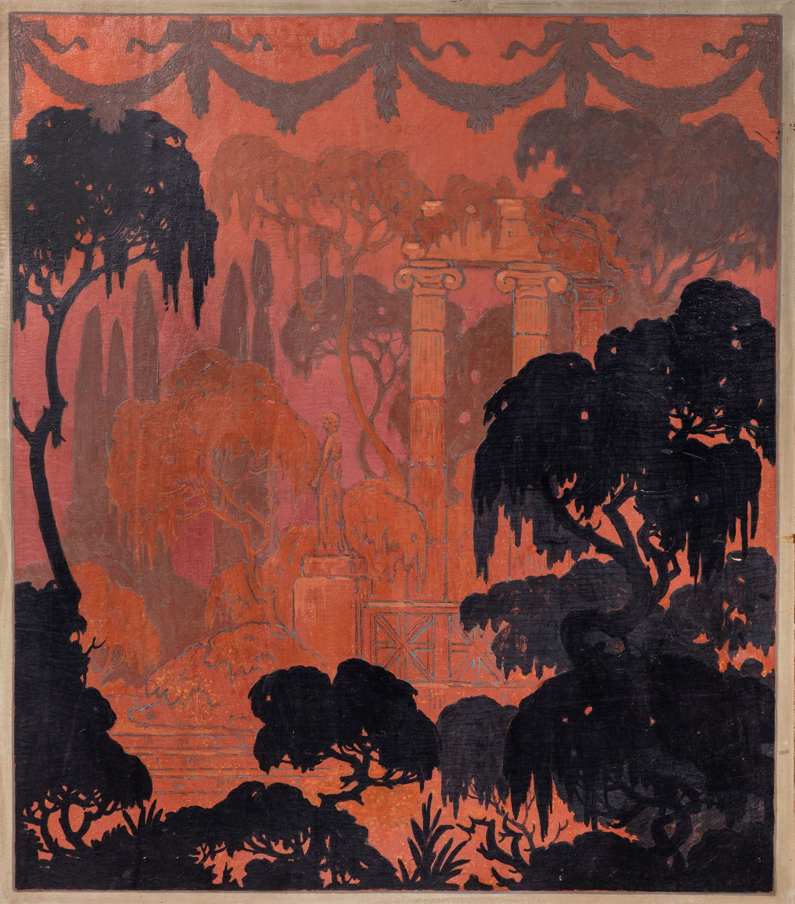 Attributed to Adam John Rupert (American, 1853-1934) Oil on Board (1 of 3)