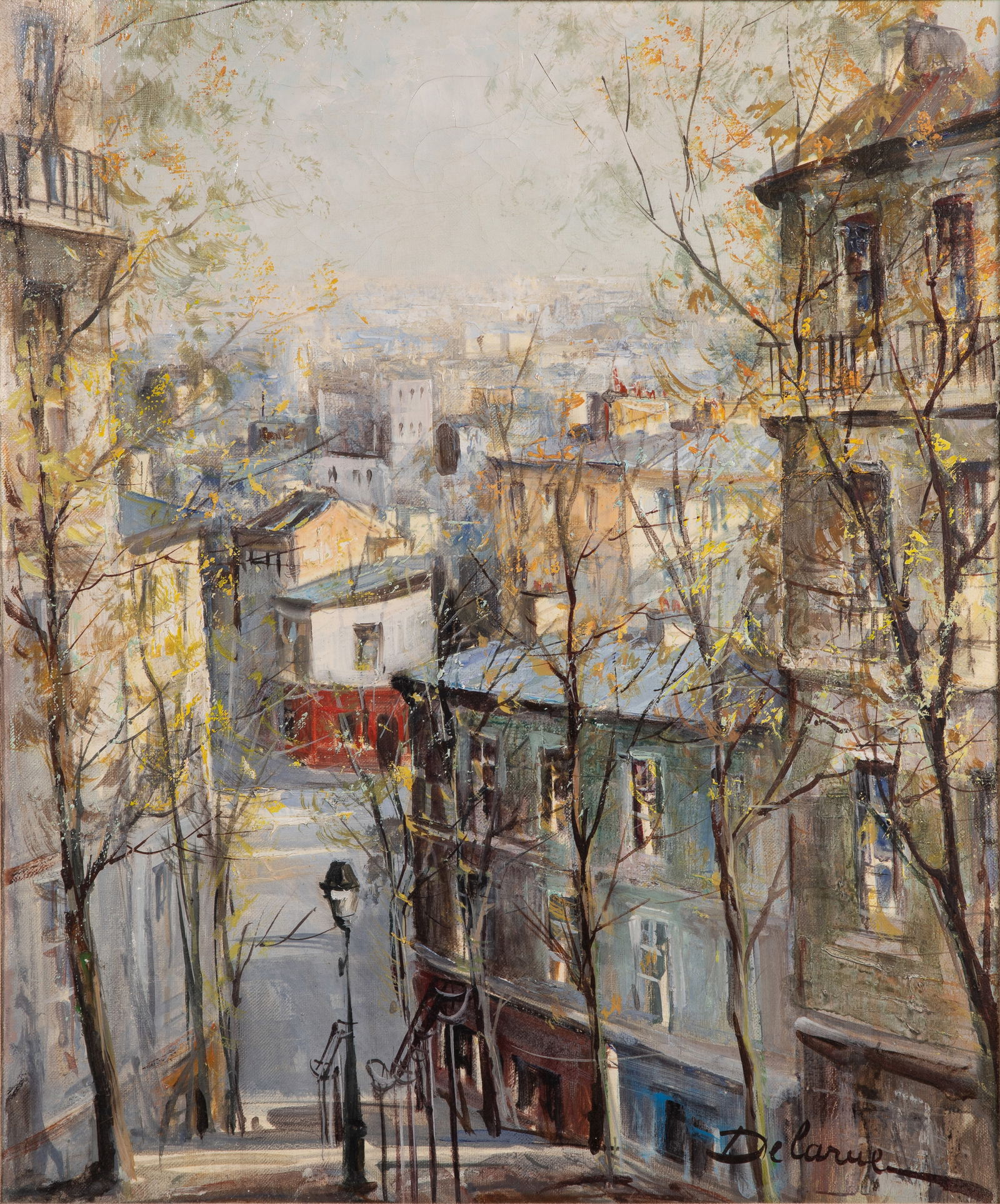 Lucien Delarue (French, 1925-2011) 'Paris' Oil on Canvas (1 of 9)