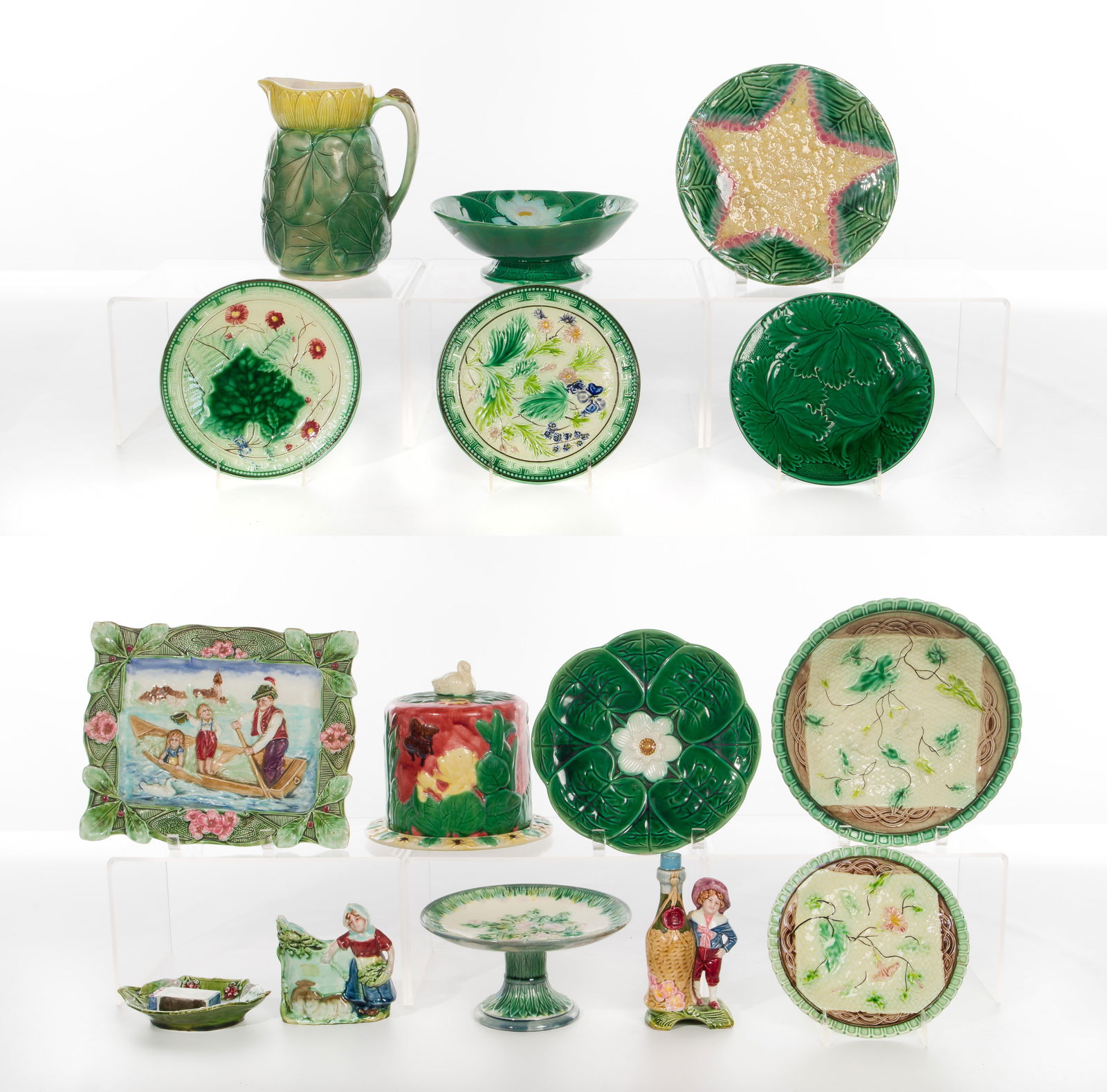 Majolica Pottery Assortment (1 of 4)