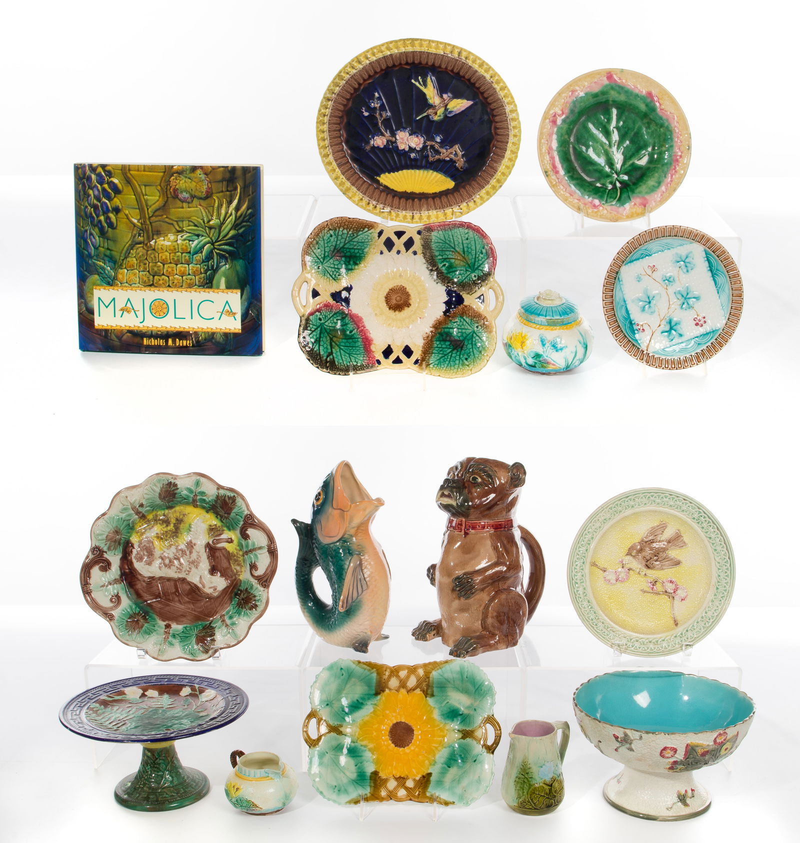 Majolica Pottery Assortment (1 of 4)