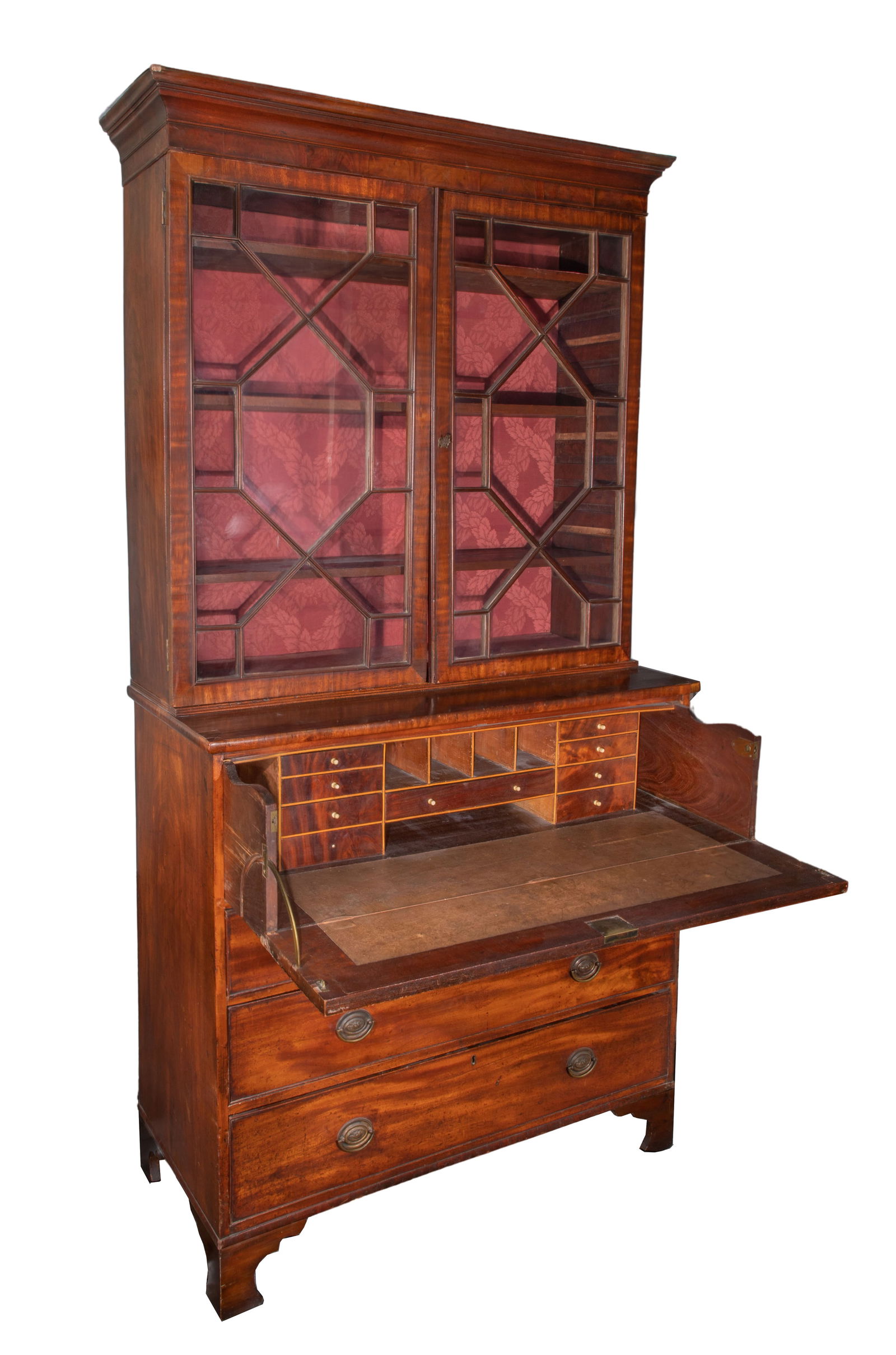 Georgian Mahogany Bookcase Secretaire (1 of 3)