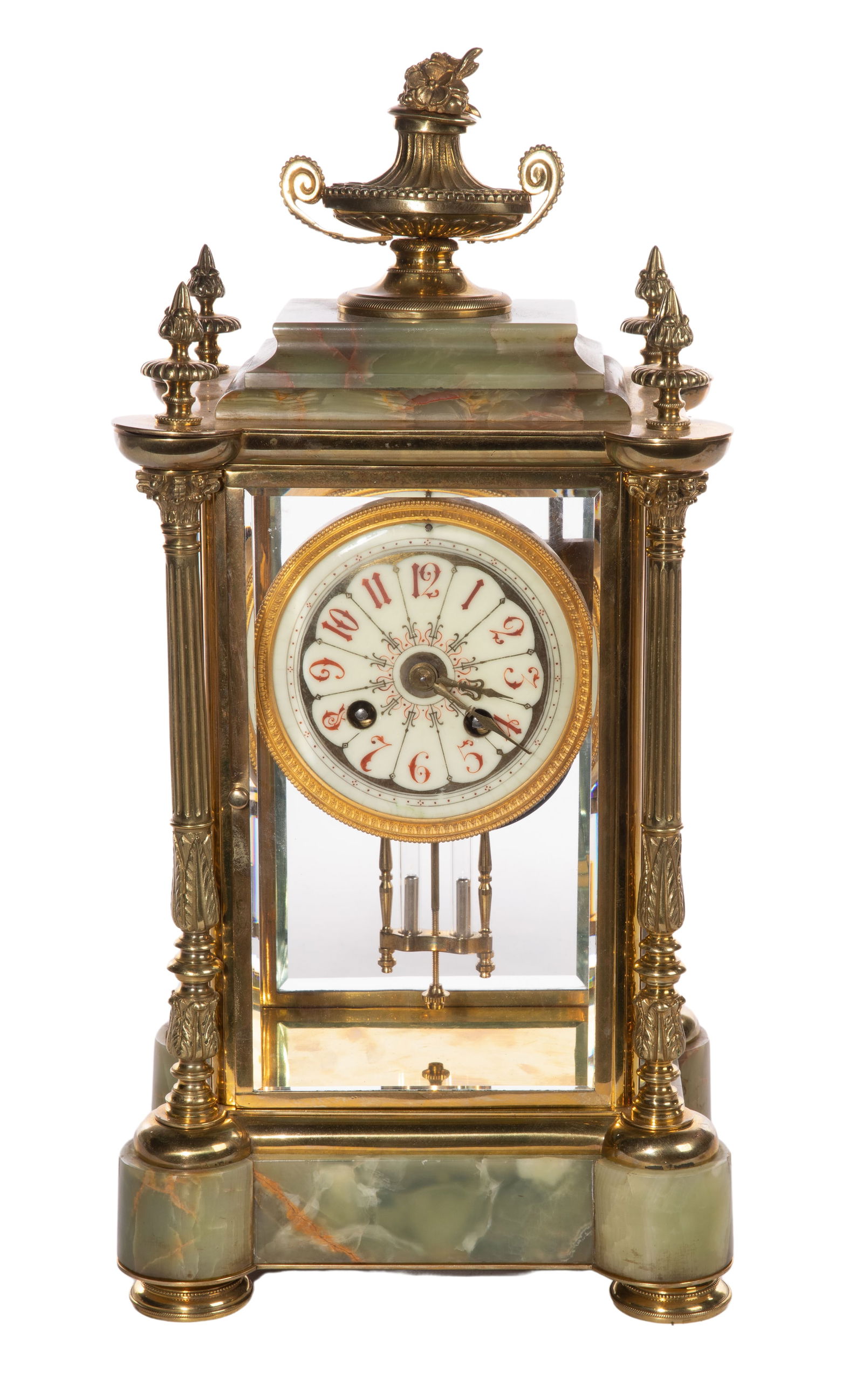 A. D. Mougin for Tiffany & Co. Gilt Bronze Mantel Clock (1 of 6)