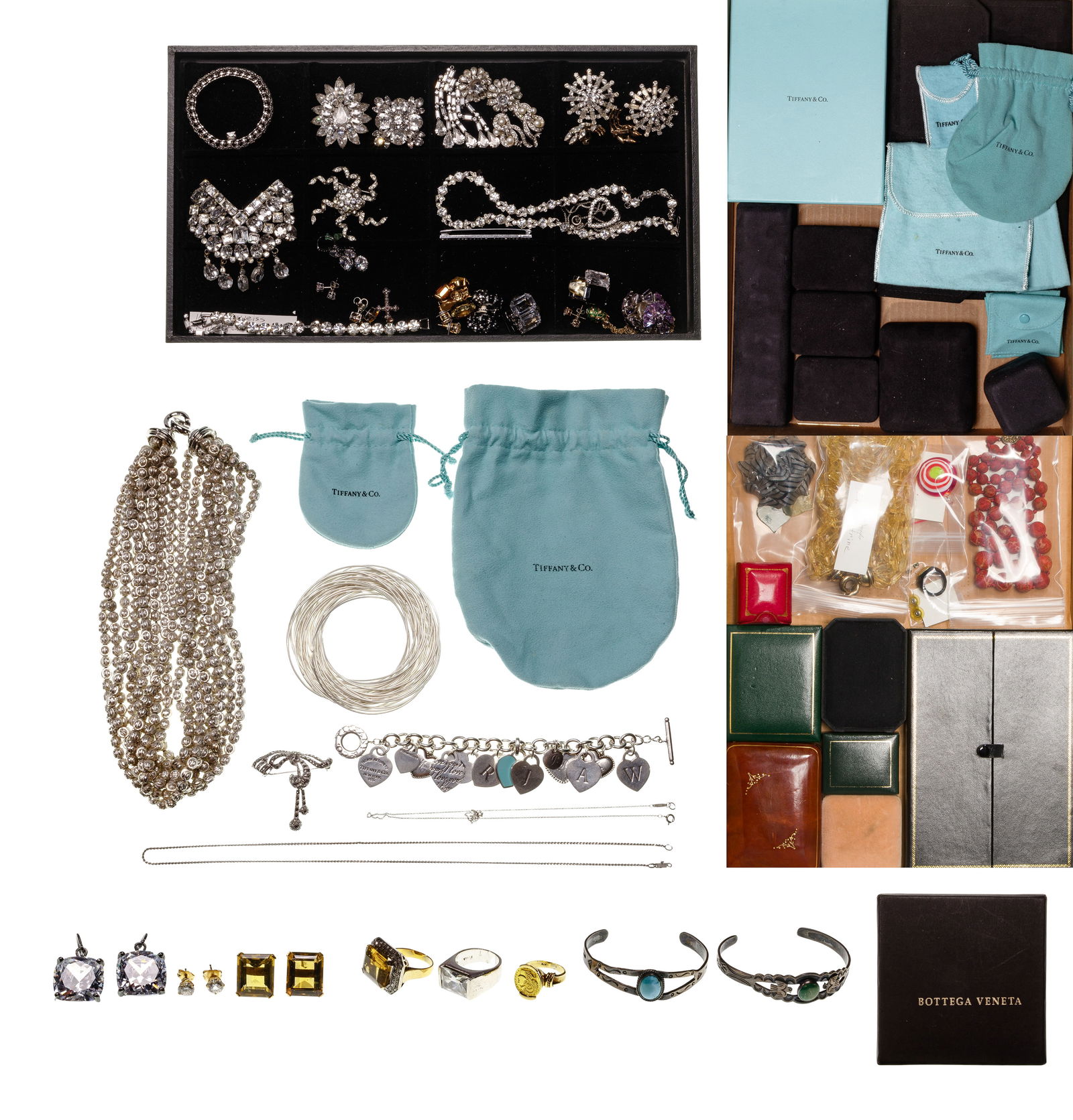 Gold, Sterling Silver, Rhinestone and Costume Jewelry Assortment (1 of 1)