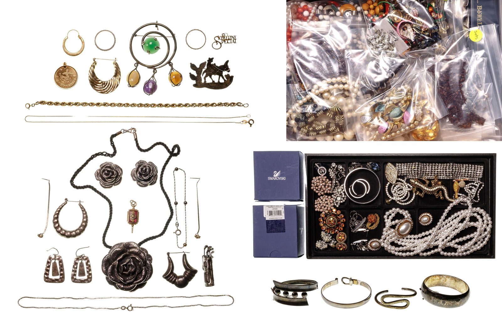 Gold, Sterling Silver and Costume Jewelry Assortment (1 of 1)