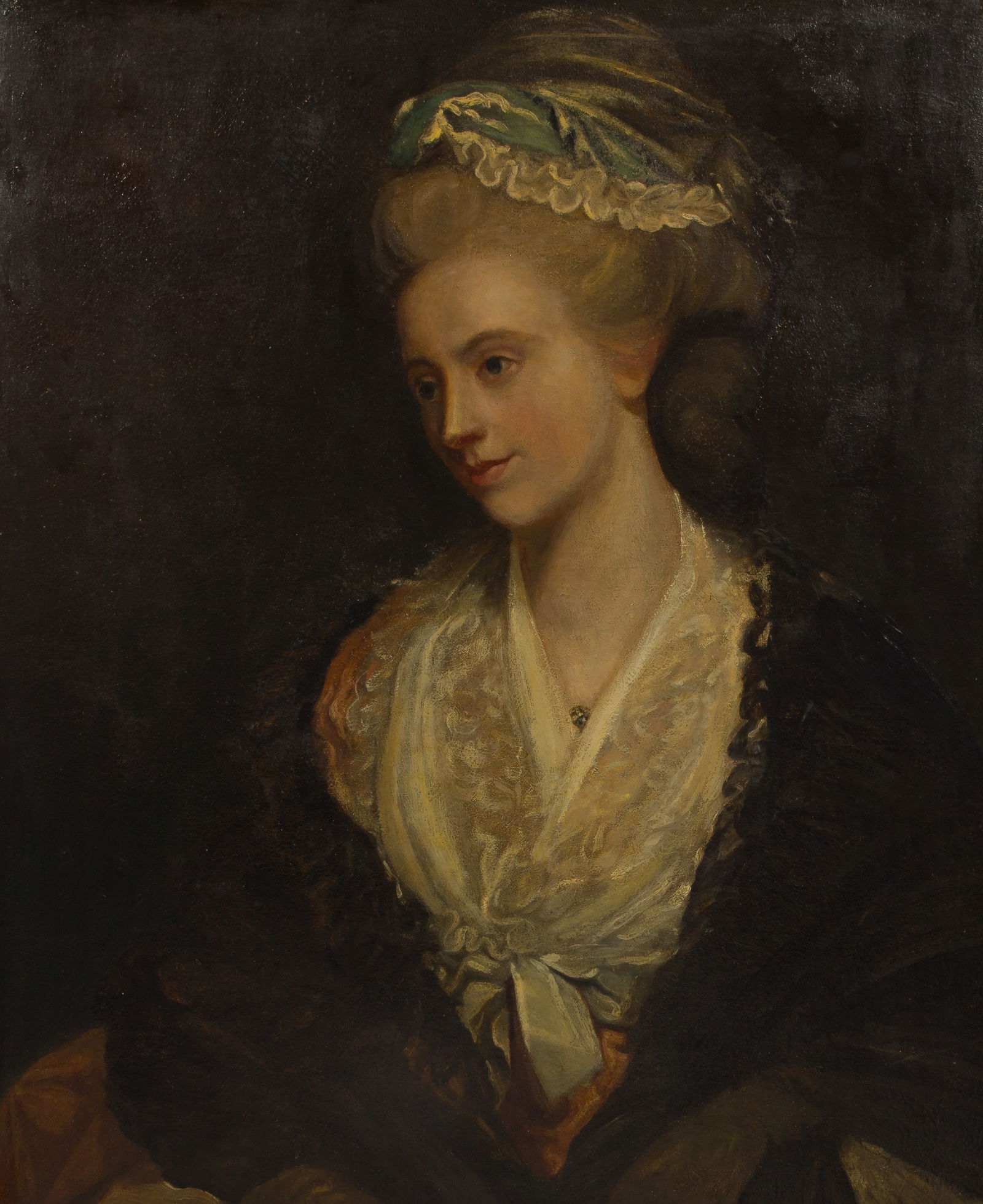 School of George Romney (English, 18th Century) Oil on Canvas (1 of 12)