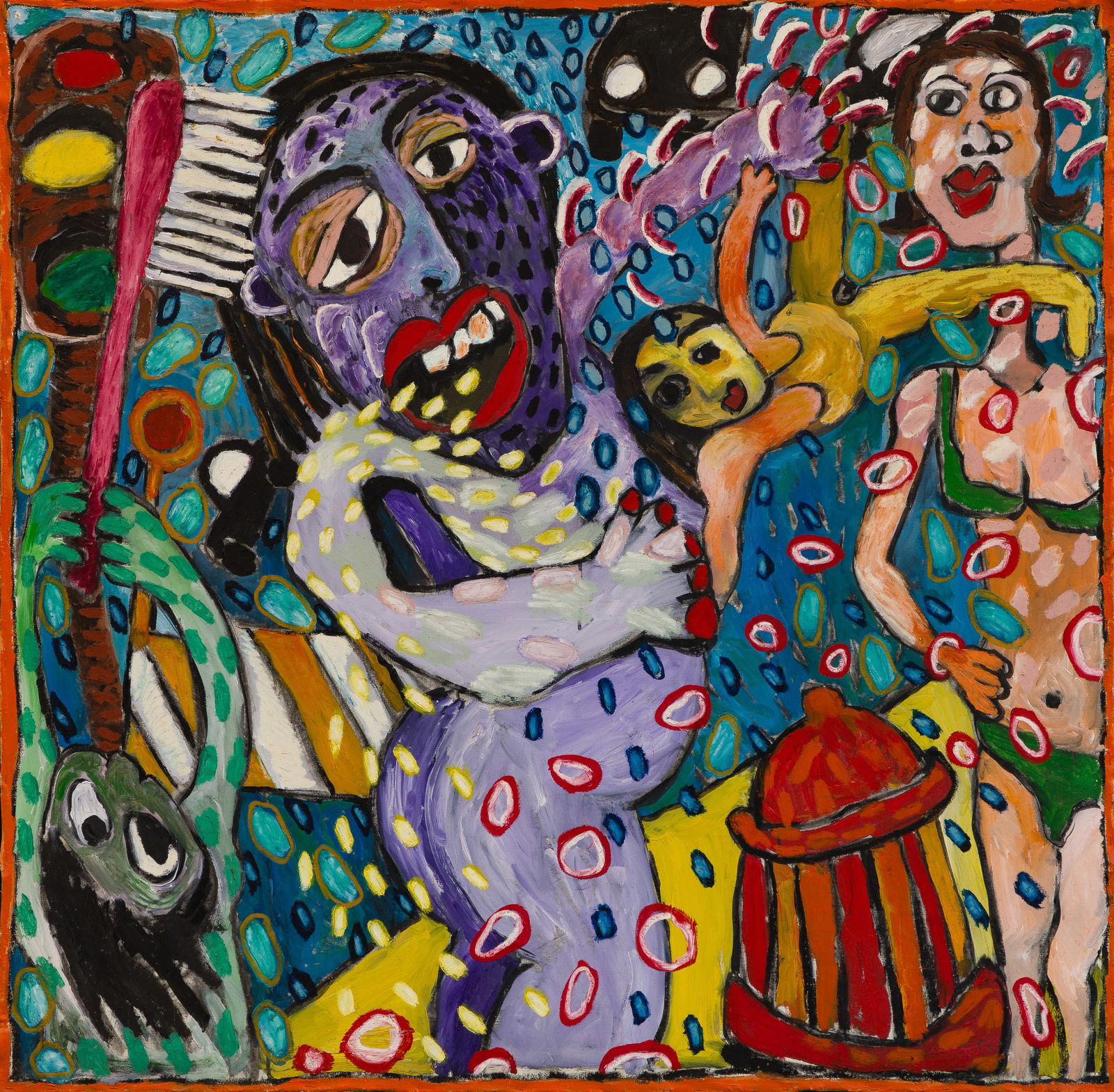 Unknown Artist 'Crossroads' Mixed Media on Canvas (1 of 4)