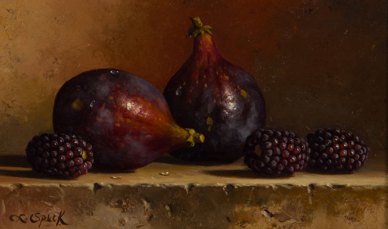 Loran Speck (American, 1943-2011) Oil on Board (1 of 4)