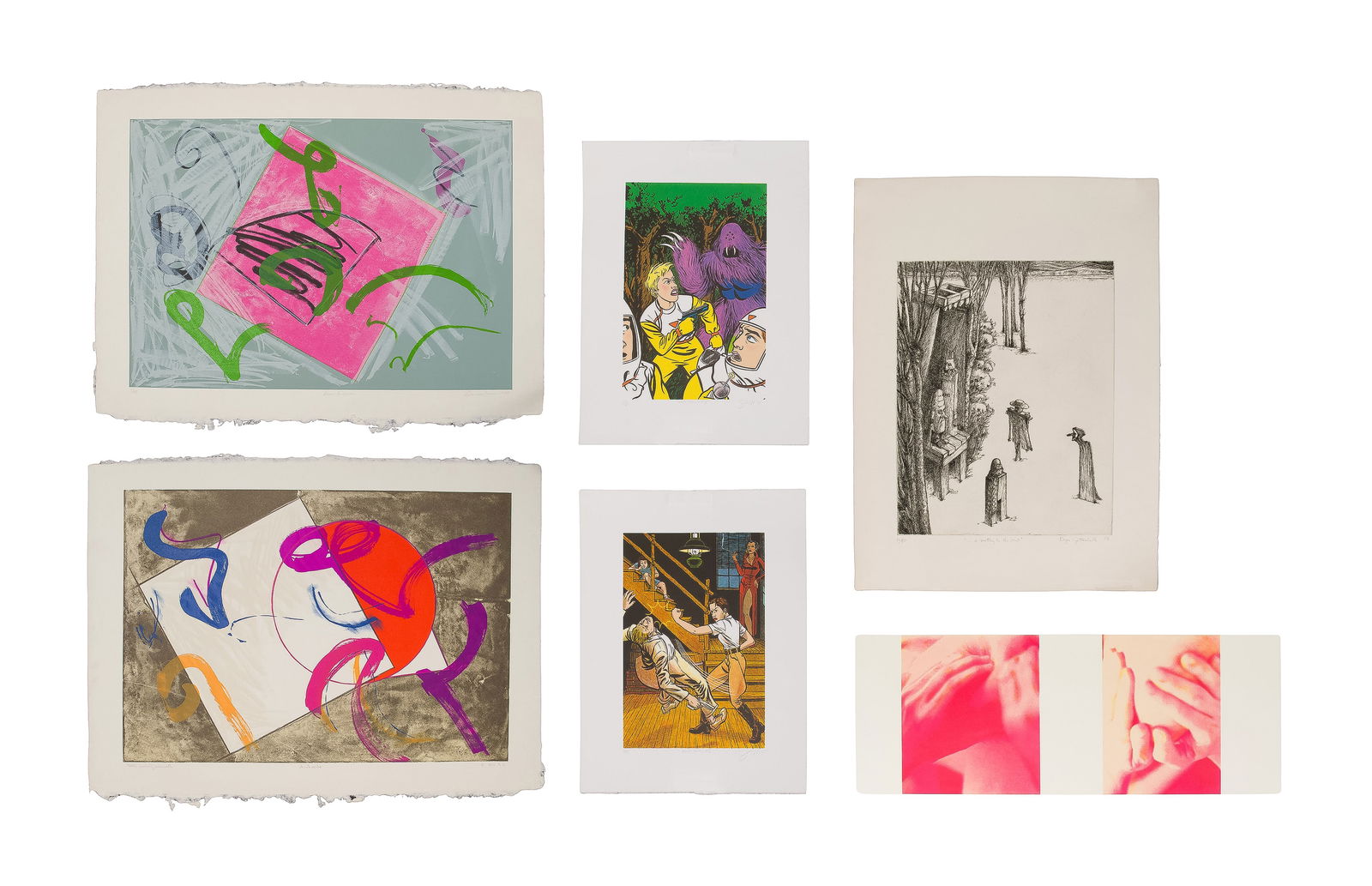 Contemporary Color Lithograph Assortment (1 of 5)