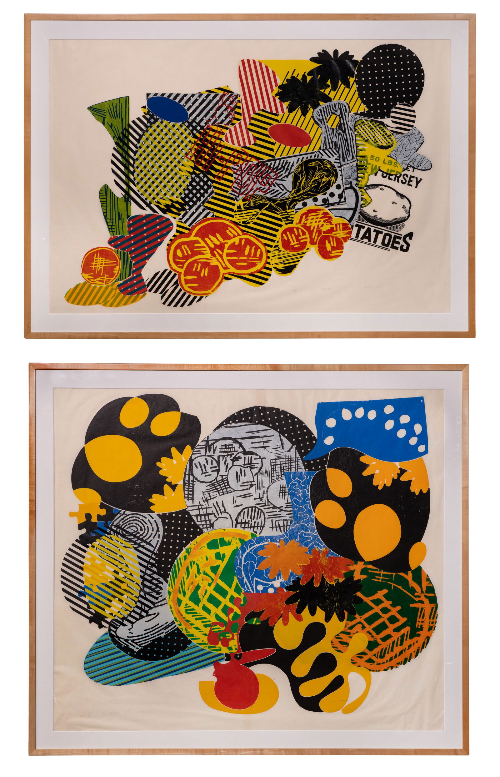 Judy Pfaff (English, b.1946) Color Woodcuts from the "Six of One" Series (1 of 11)