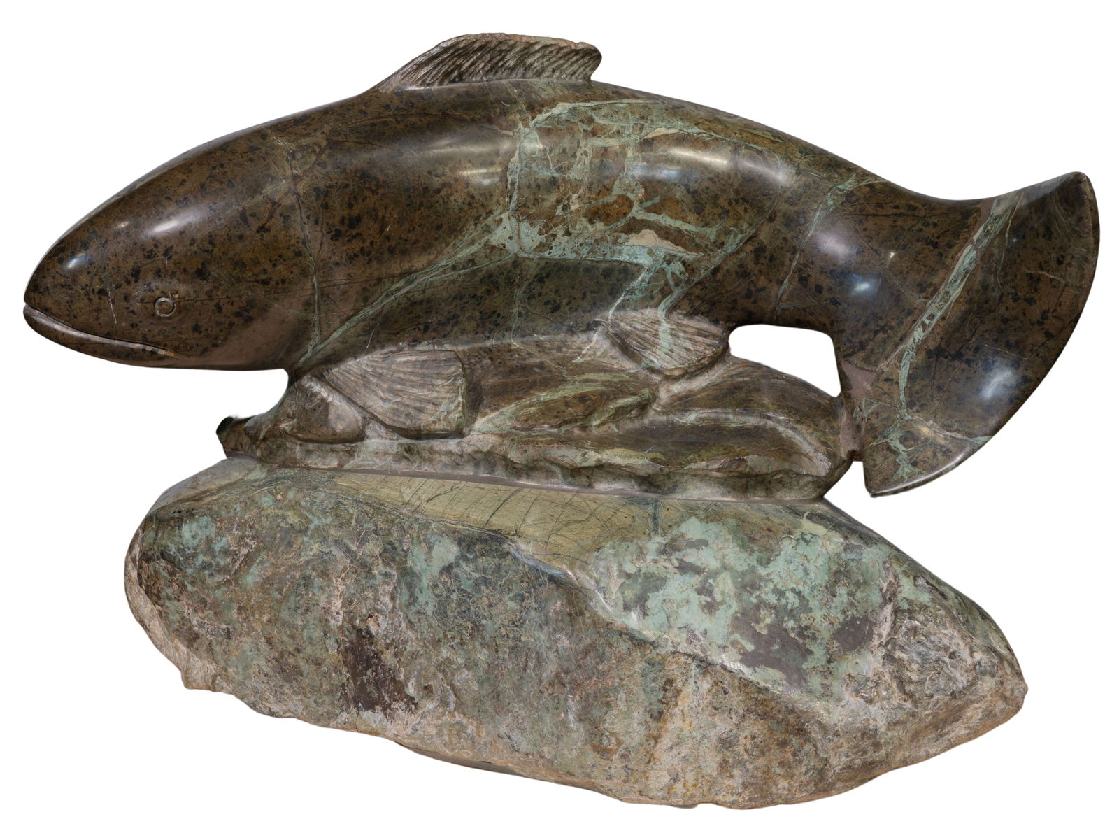 John Cody (American, b.1948) Stone Fish Sculpture (1 of 3)