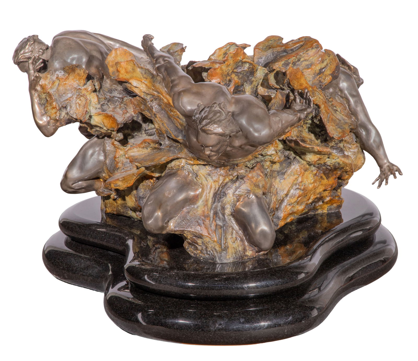 M. L. Snowden (American, b.1952) 'Cataclasis Study' Bronze Sculpture (1 of 6)