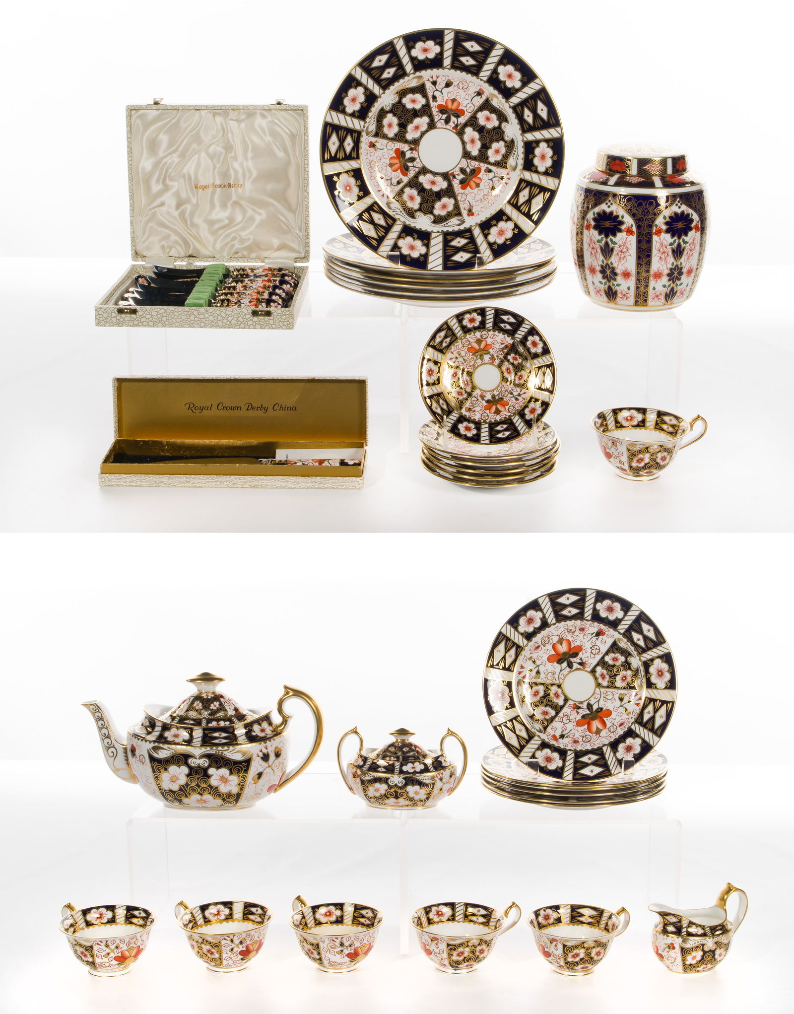 Royal Crown Derby Traditional Imari Porcelain Dinner Service (1 of 1)