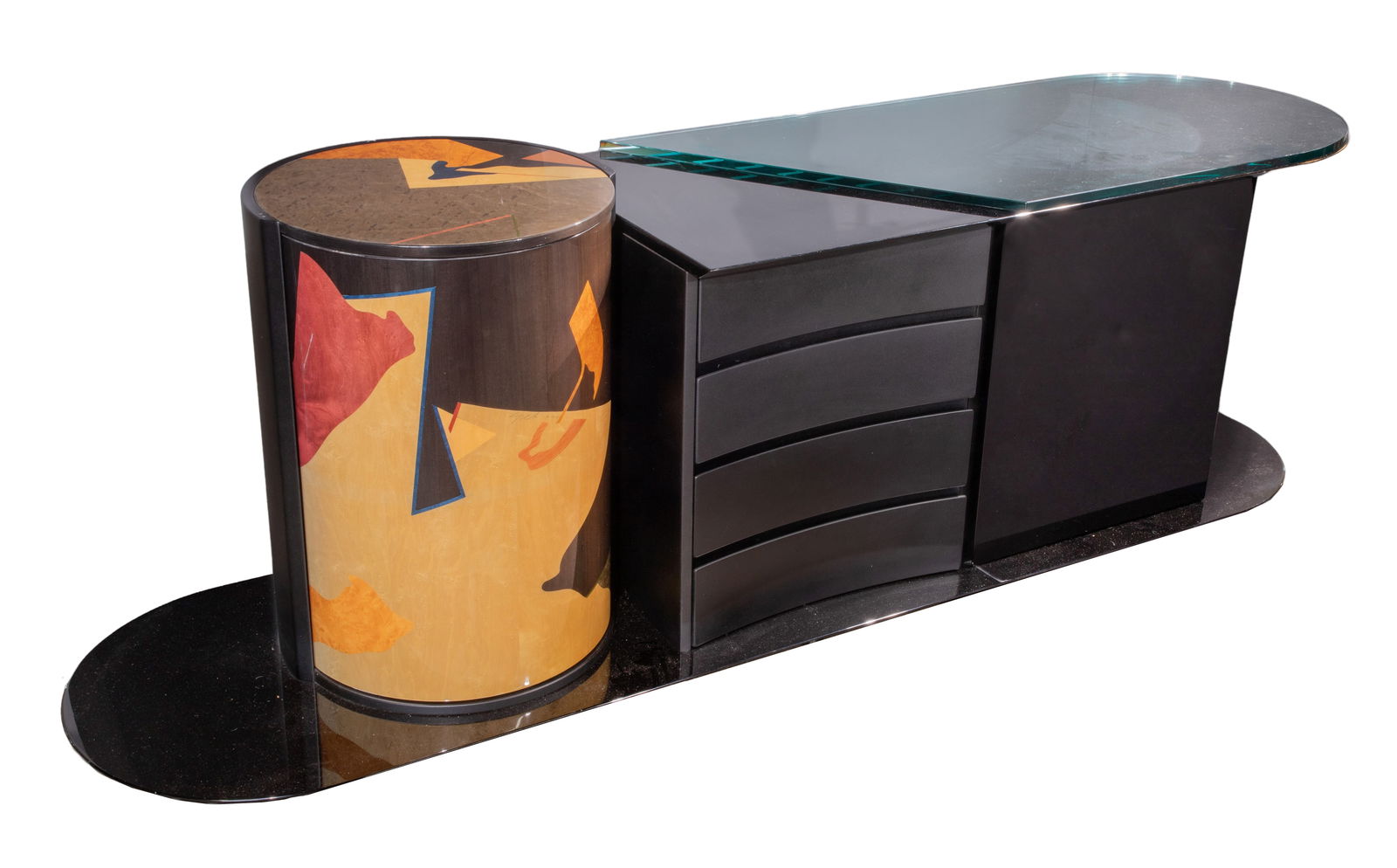 Carlo Malnati (Italian, 20th Century) Inlaid Buffet (1 of 4)