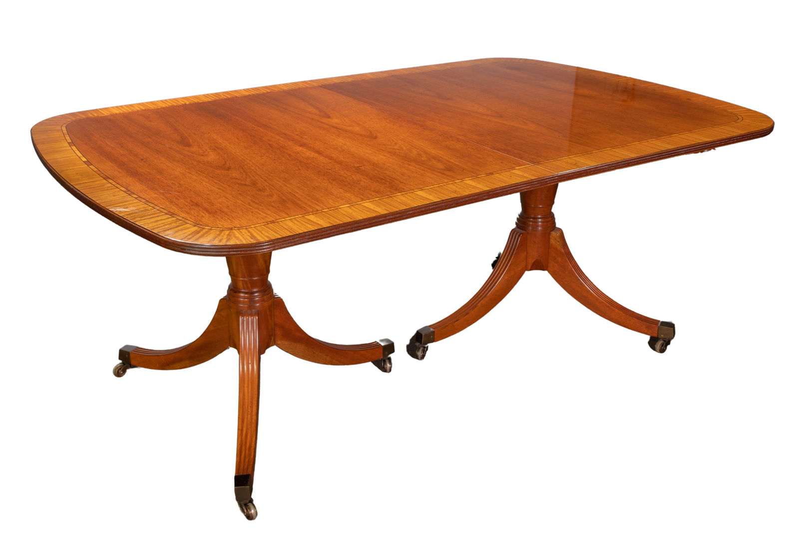 Baker Banded Mahogany Dining Table (1 of 7)