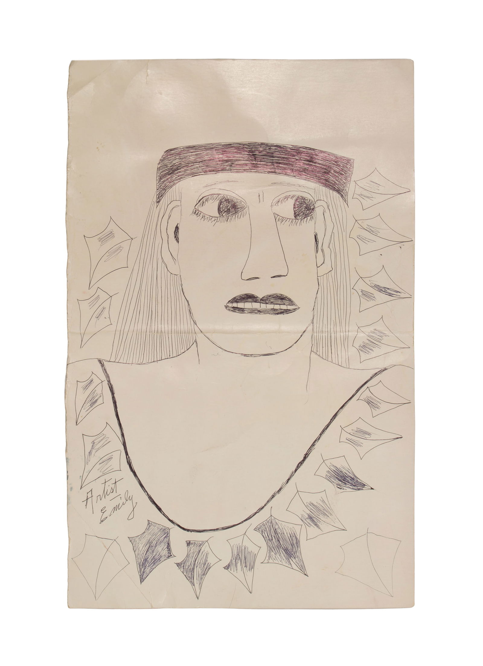 Lee Godie (American, 1908-1994) Drawing on Paper (1 of 3)