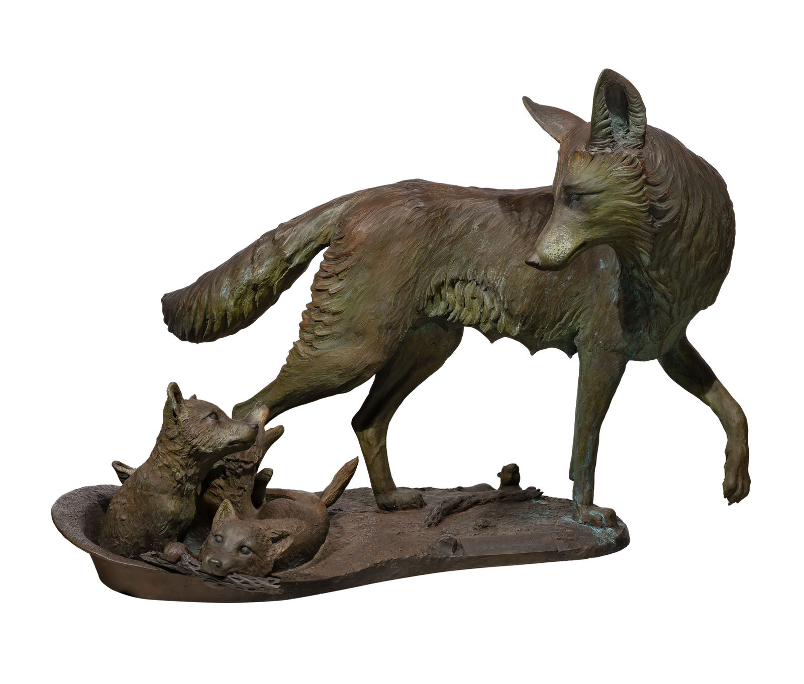 Clyde 'Ross' Morgan (American, b.1942) 'Den Mother' Bronze Sculpture (1 of 7)