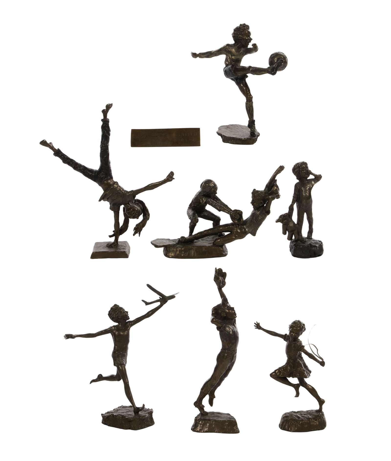 Mark Hopkins (American, 20th Century) Bronze Figurine Assortment (1 of 3)