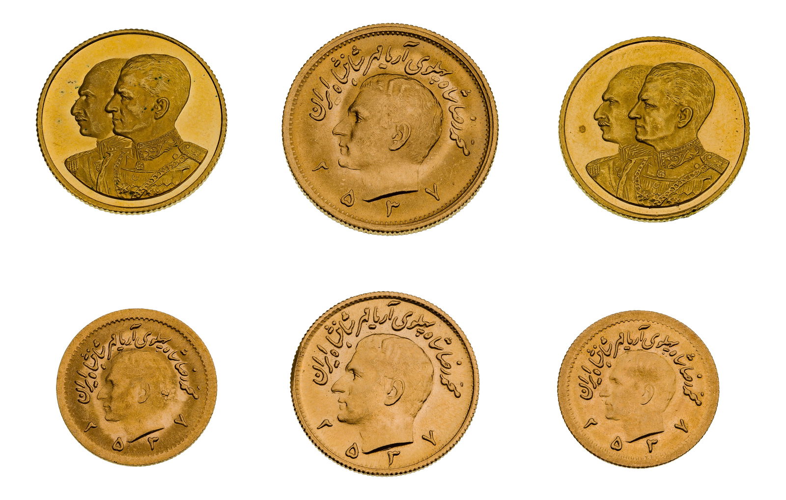 Iran: 22k Gold Coin Assortment (1 of 2)