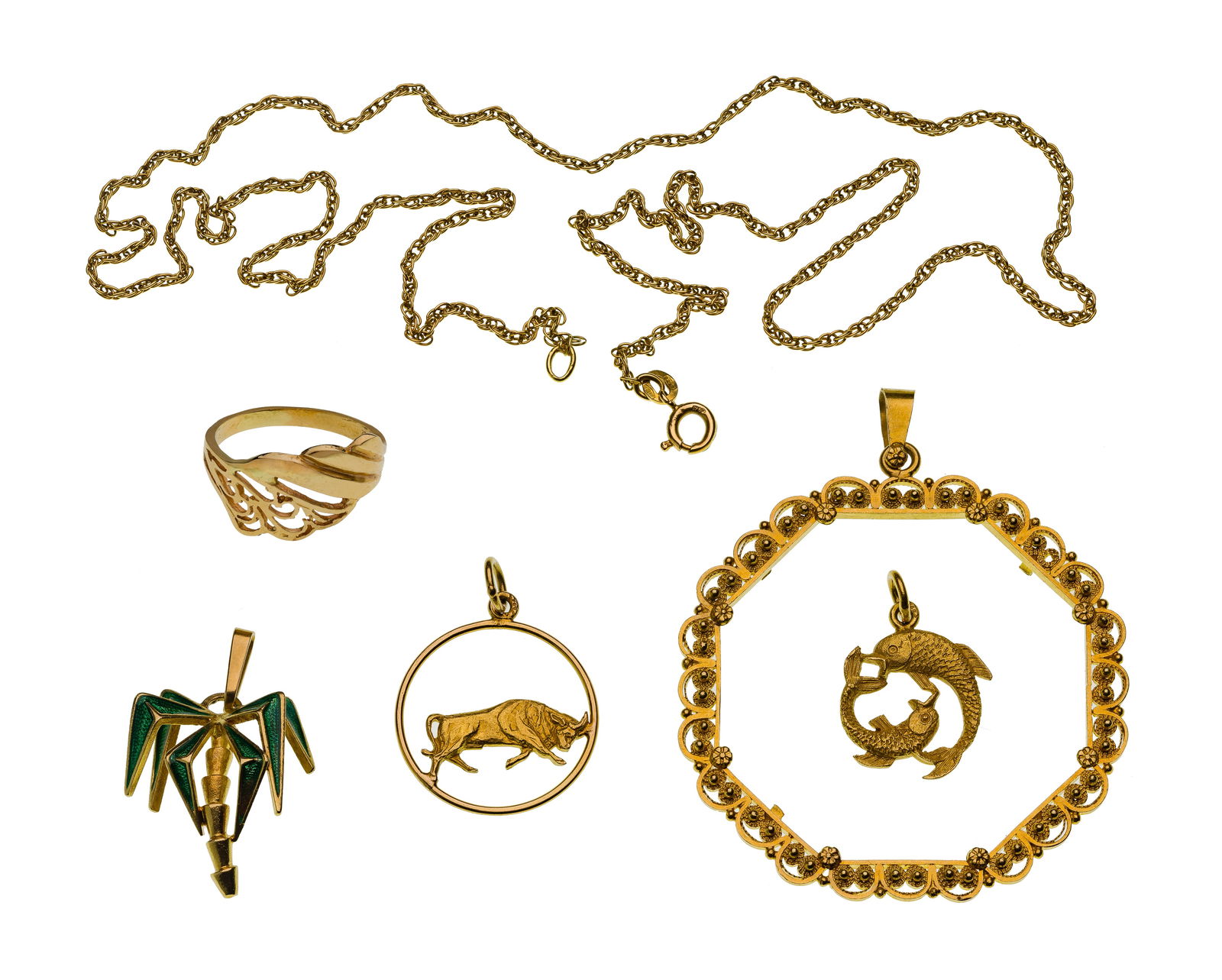 18k Yellow Gold Jewelry Assortment (1 of 2)