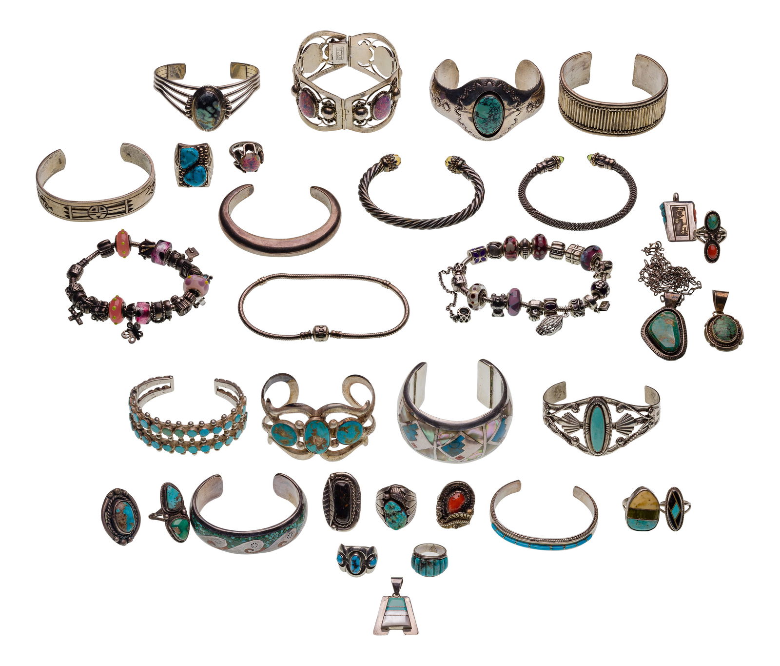 Native American and Designer Sterling Silver Jewelry Assortment (1 of 1)