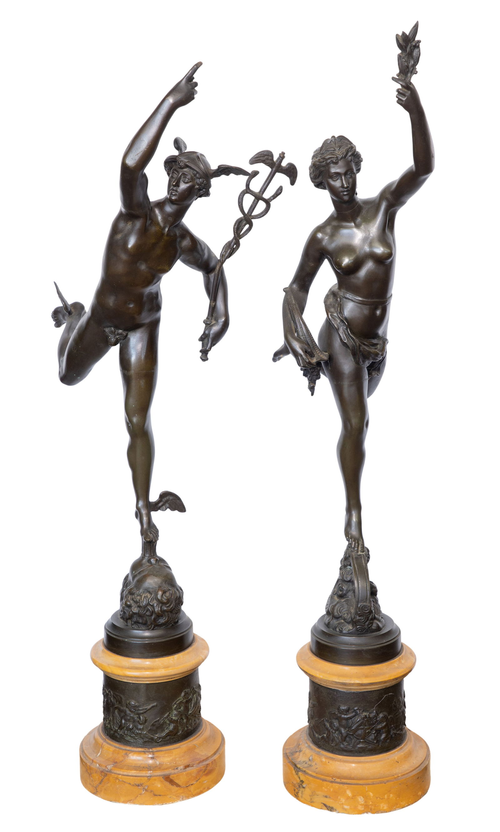 French Bronze Allegorical Sculptures (1 of 9)