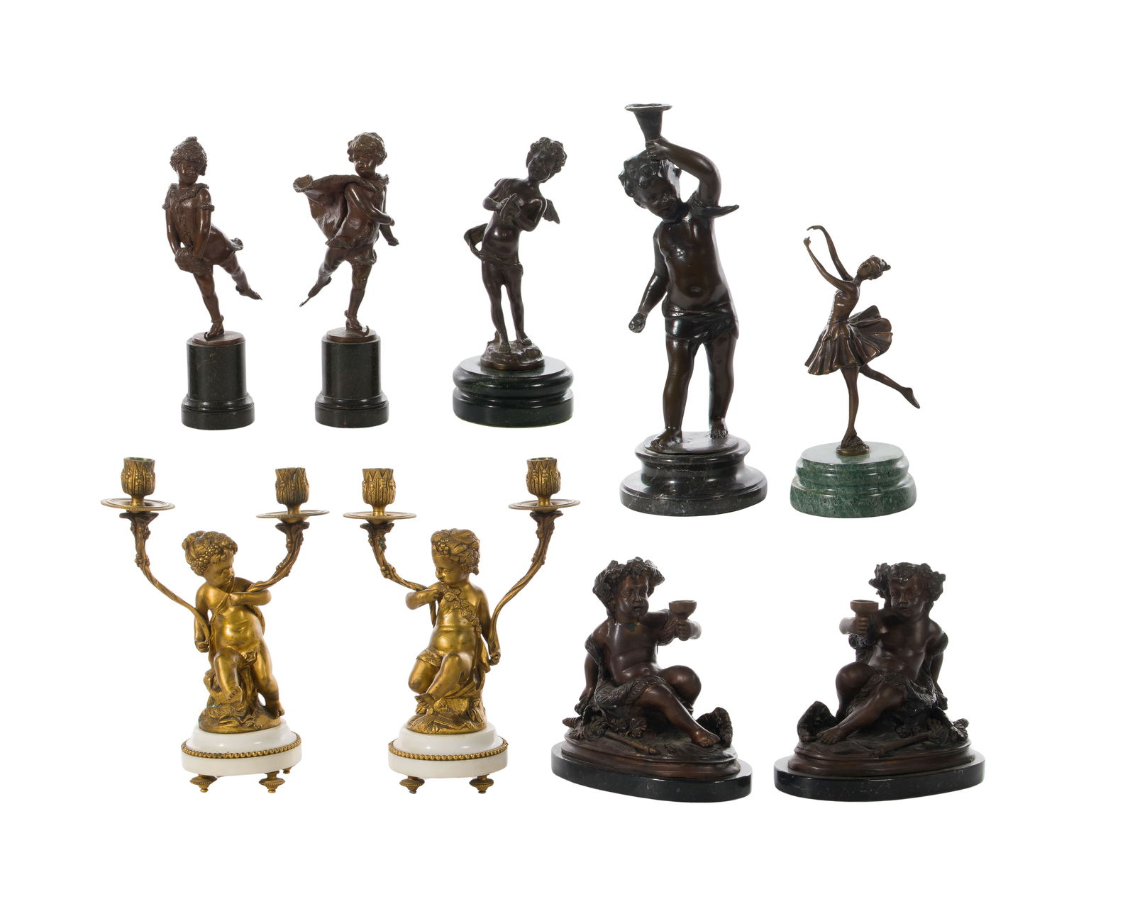 Decorative Bronze Metal Sculpture Assortment (1 of 2)