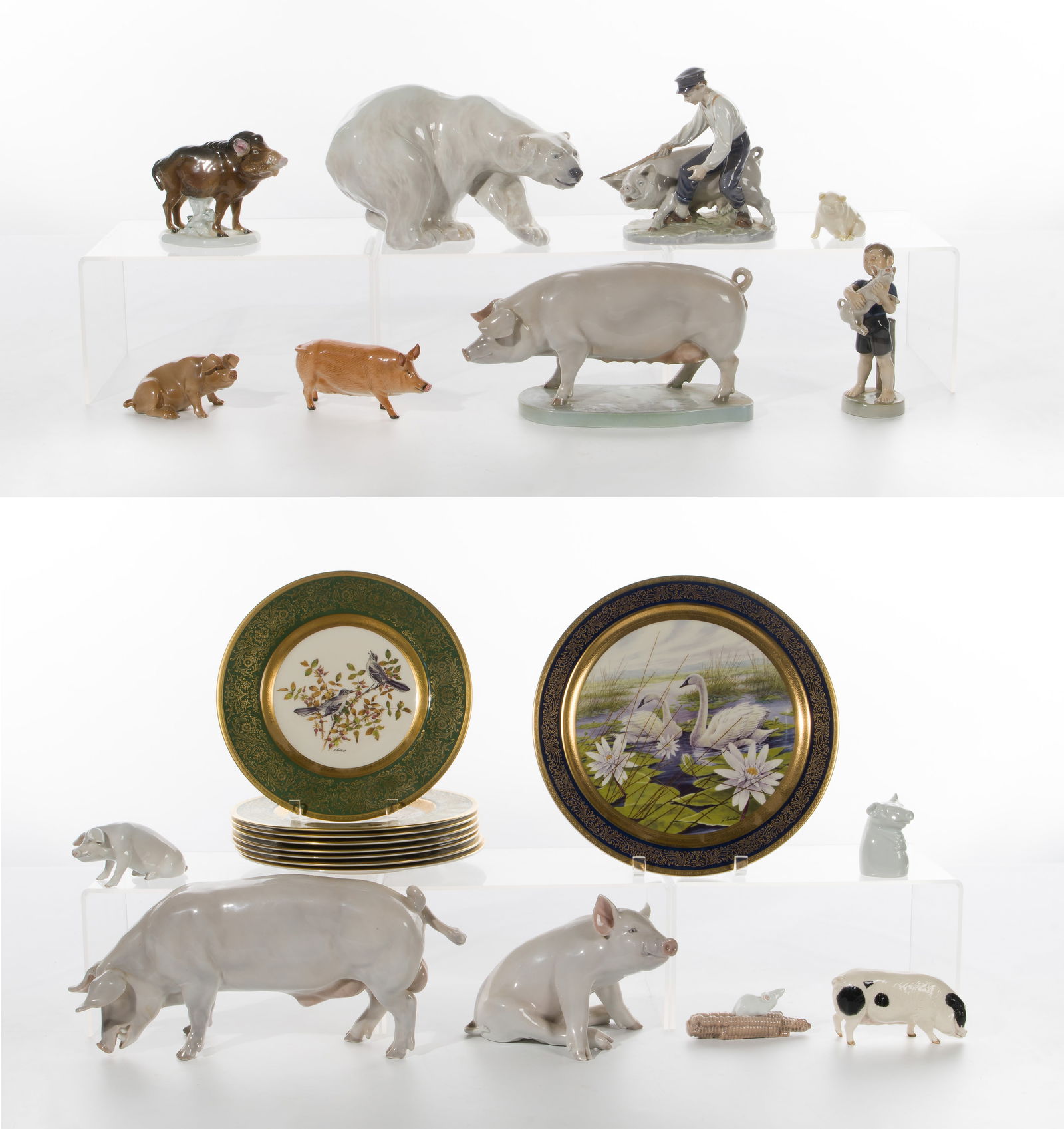 Porcelain Animal Figurine Assortment (1 of 2)