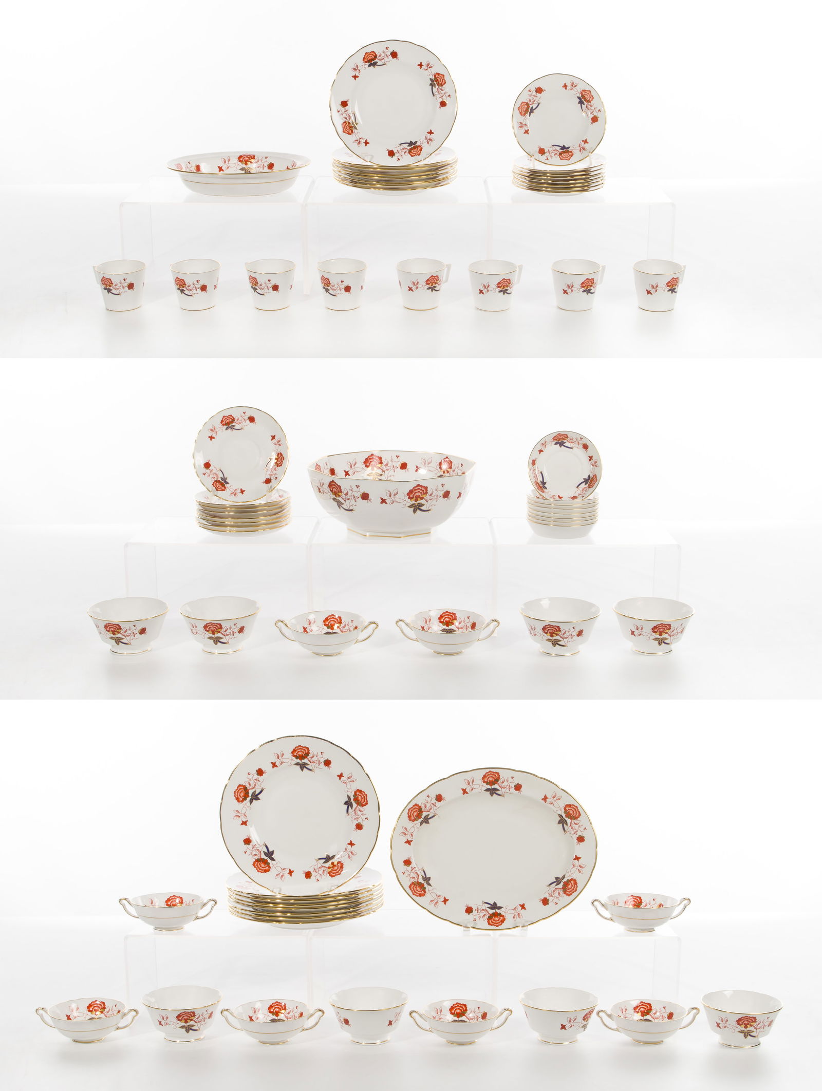 Royal Crown Derby Bali Porcelain China Service (1 of 2)