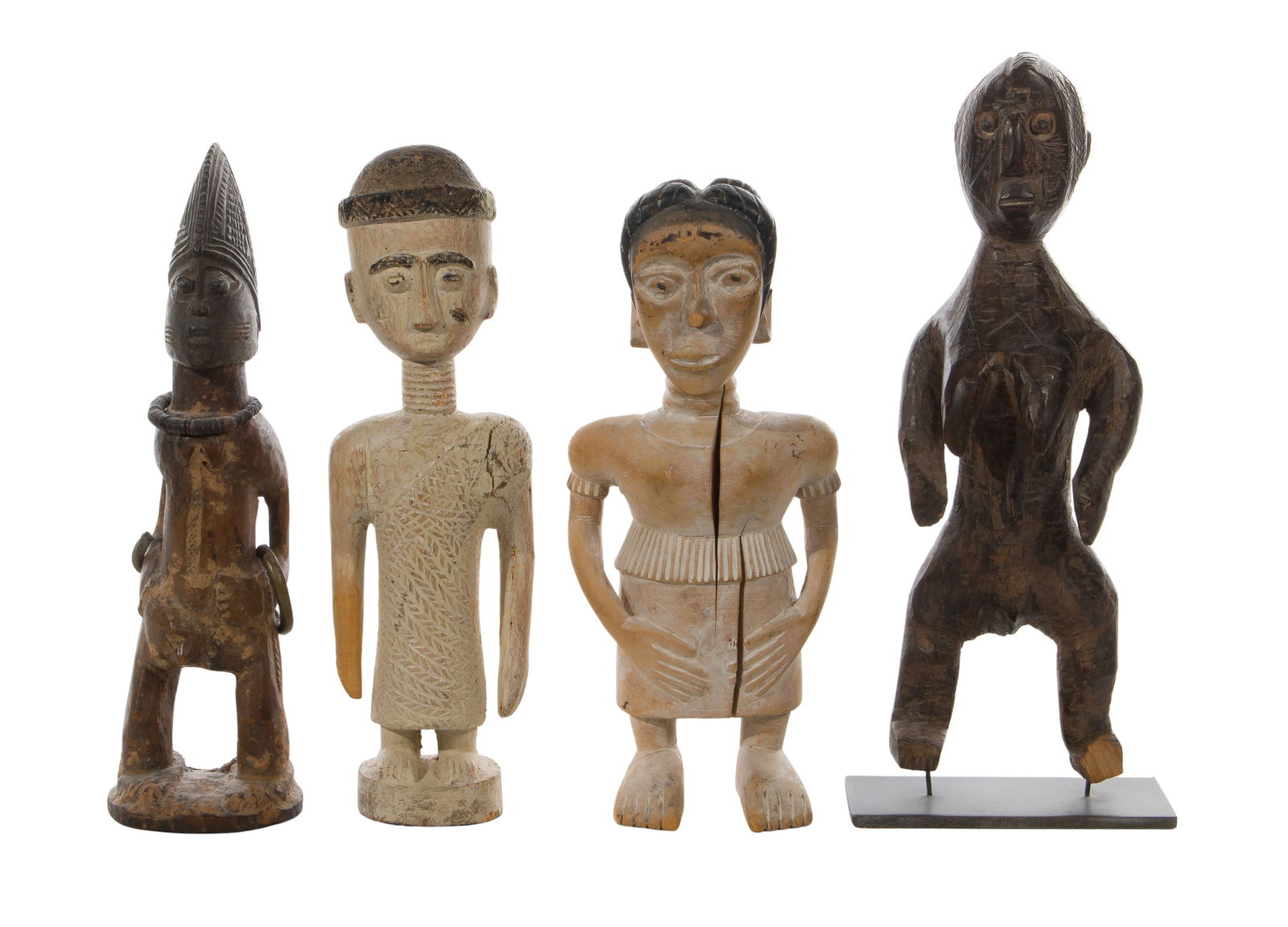 African Carved Wood Statue Assortment (1 of 2)