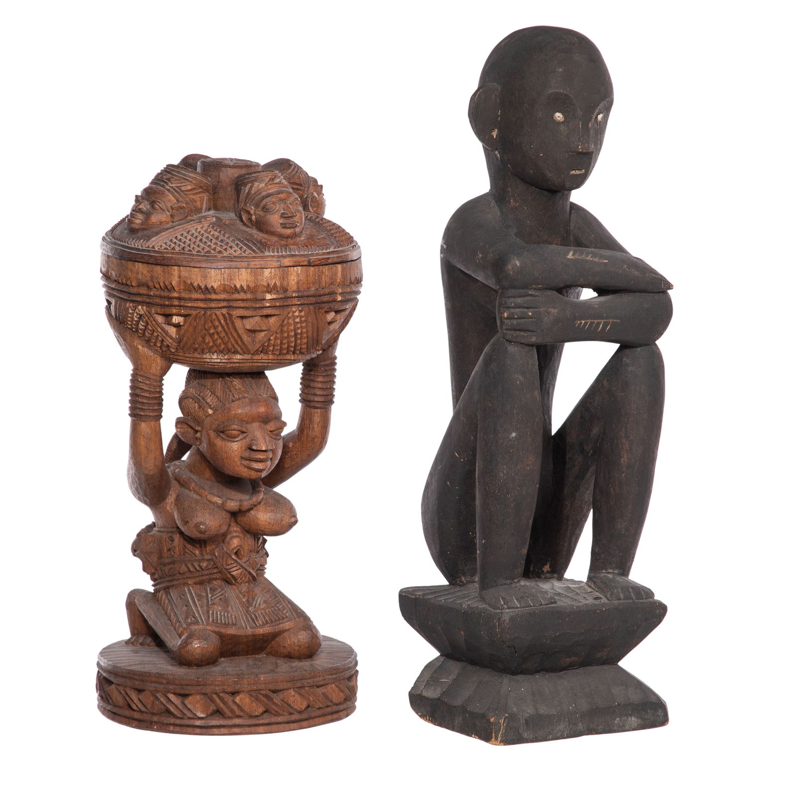African Carved Wood Figures (1 of 3)