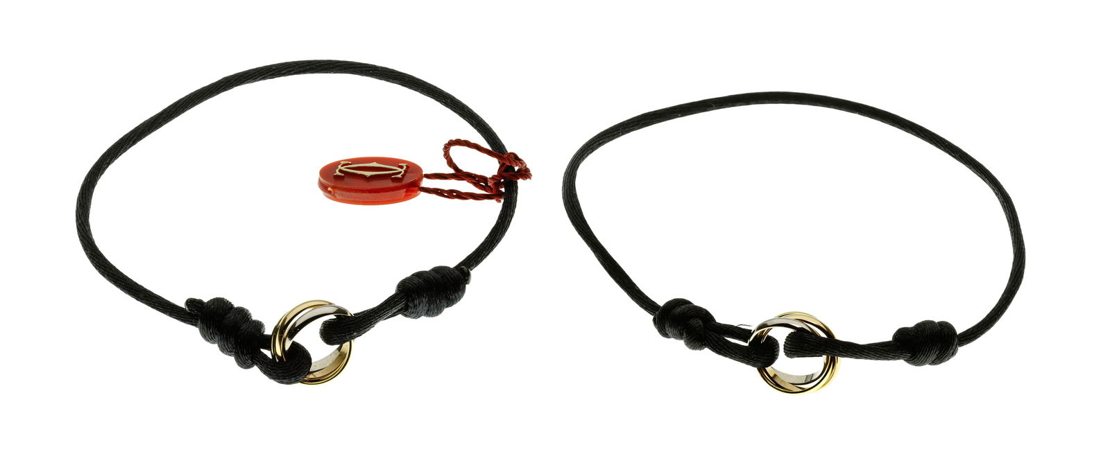 Cartier 18k Gold Trinity and Silk Bracelets (1 of 2)