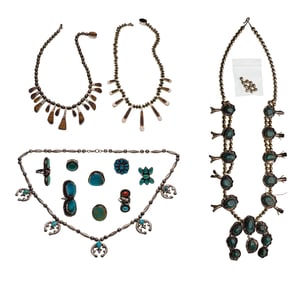 Native American and Mexican Sterling Silver Jewelry Assortment