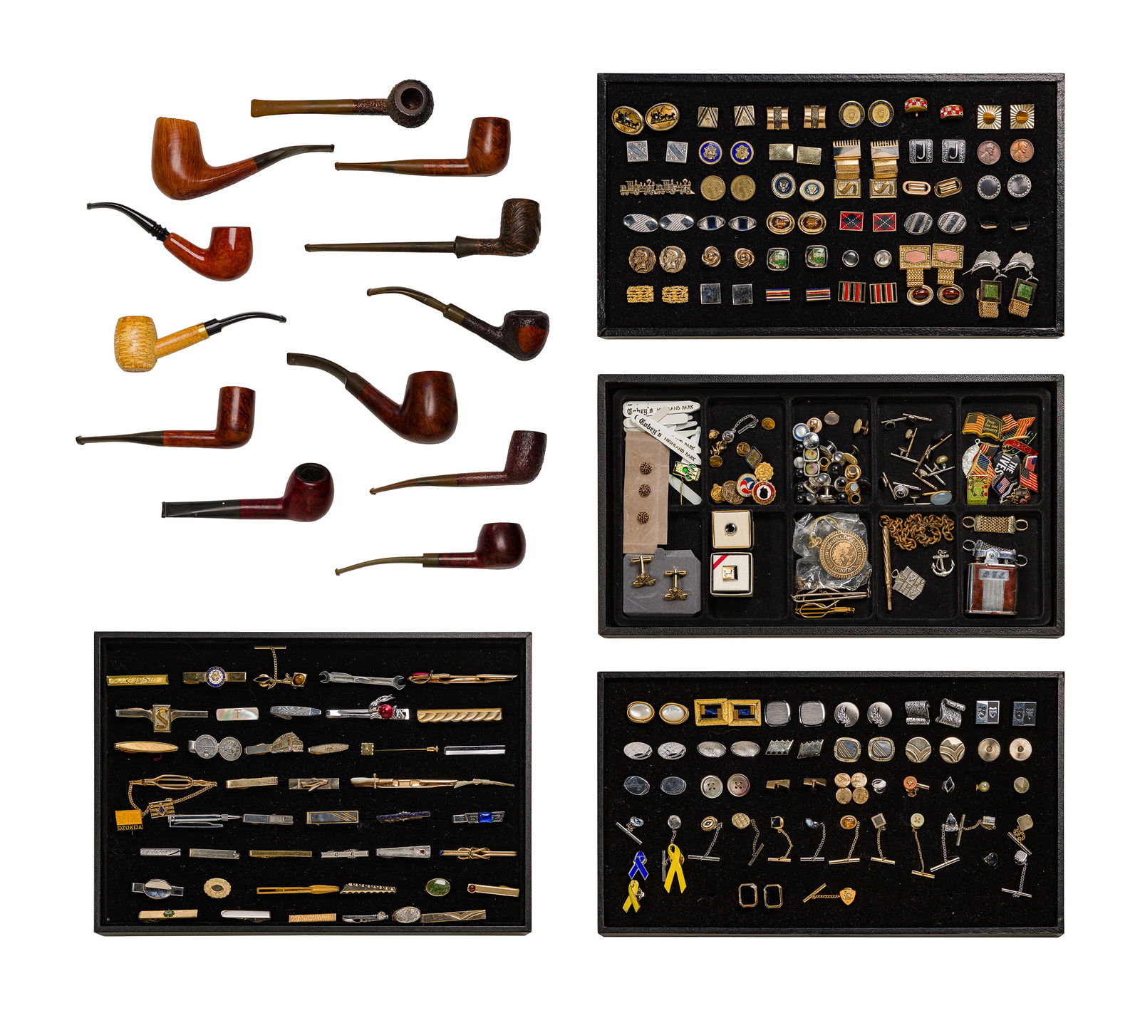 Pipe, Cufflink, Tie Tack and Tie Clip Assortment (1 of 6)