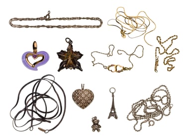 Gold, Sterling Silver and Costume Jewelry Assortment