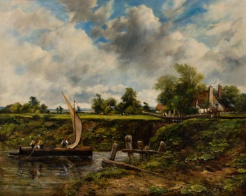 Frederick Waters Watts (British, 1800-1862) 'The Loche Gate' Oil on Canvas