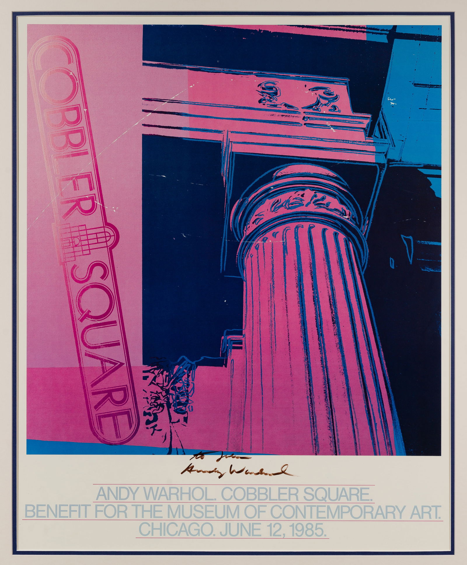 Andy Warhol (American, 1928-1987) Signed 'Cobbler Square' Offset Lithograph (1 of 4)