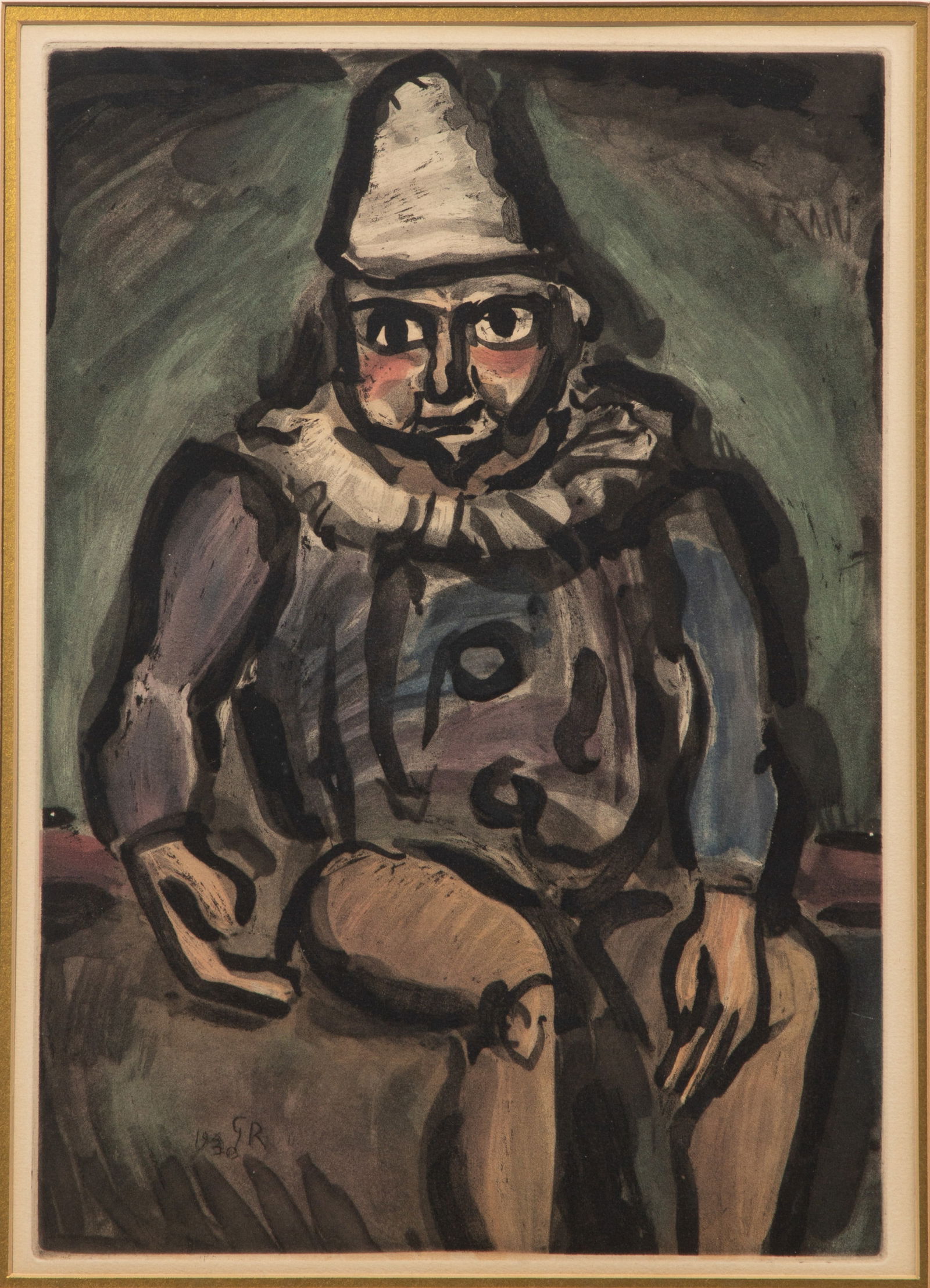 Georges Rouault (French, 1871-1958) 'Le Vieux Clown' Aquatint (1 of 5)