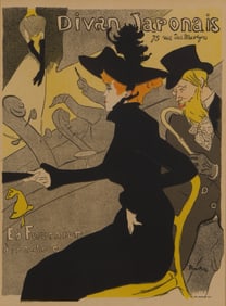 Henri de Toulouse-Lautrec (French, 1864-1901) 'Divan Japanais' Lithograph