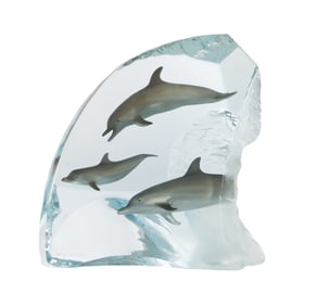 Robert Wyland (American, b.1956) 'Dolphin Tribe' Sculpture