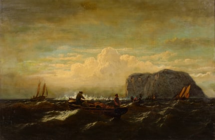 William Bradford (American, 1823-1892) 'View of the Labrador Coast' Oil on Canvas