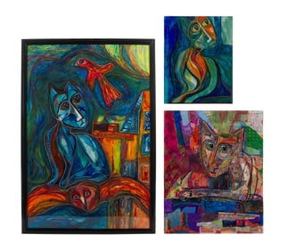 Dmitry Yakovin (Russian, b.1969) Mixed Media on Board