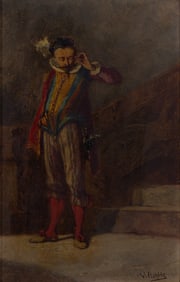 Victor Nehlig (French,1830-1909) Oil on Board