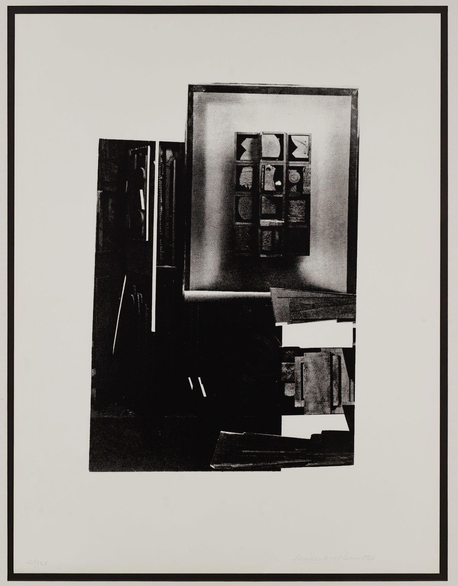 Louise Nevelson (American, 1899-1988) 'The Dark Song' Serigraph (1 of 5)