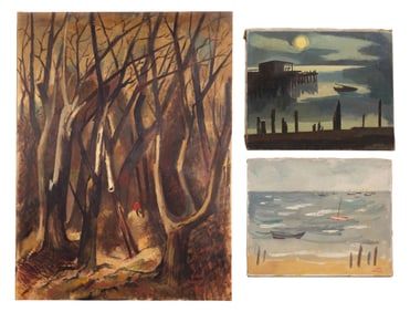 Jack Markow (American, 1905-1983) Oil on Canvas Assortment