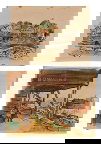 Jack Markow (American, 1905-1983) Watercolors